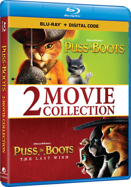 Cover for Puss in Boots 2-movie Collection (Blu-ray) (2023)