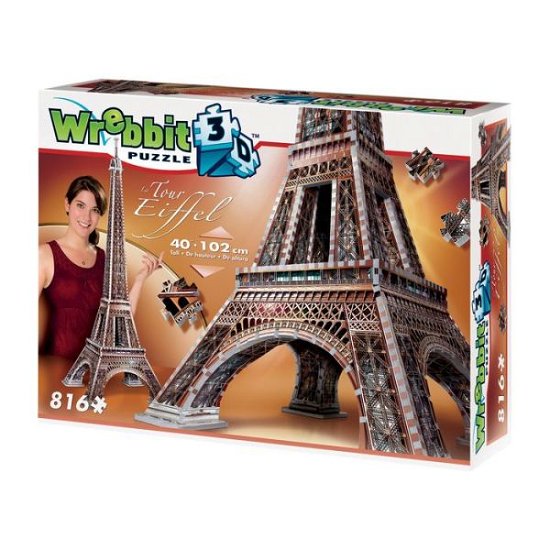 Wrebbit 3D Puzzle - Eiffel Tower - Coiled Springs - Brettspill - Wrebbit Puzzles - 0665541020094 - 