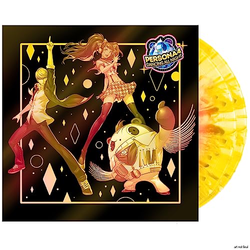 Cover for ATLUS SOUND TEAM · Persona 4: Dancing All Night (LP) [Stagelight Splatter Yellow Vinyl edition] (2024)