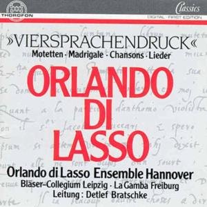 Motetten - Di Lasso / Bratschke,detlef - Muziek - THOR - 4003913122094 - 1 juni 1994