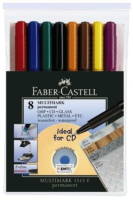 Cover for Faber · Faber-castell - Marker Multimark Permanent F Wallet (8 Pcs) (151309) (Spielzeug)
