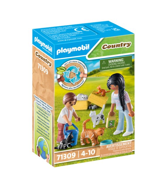 Playmobil Country Kattenfamilie - 71309 - Playmobil - Merchandise - Playmobil - 4008789713094 - August 24, 2023