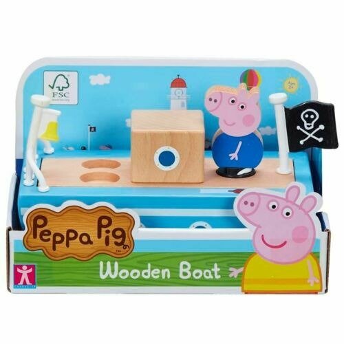 Cover for Peppa Pig · Wooden Boat W. Figure (2000110) (Toys)