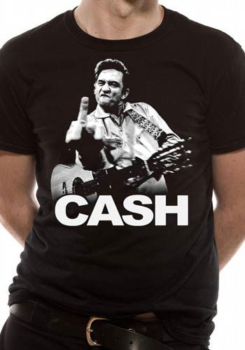 Johnny Cash: Finger Salutes (T-Shirt Unisex Tg. M) - M - Film -  - 5054015074094 - 