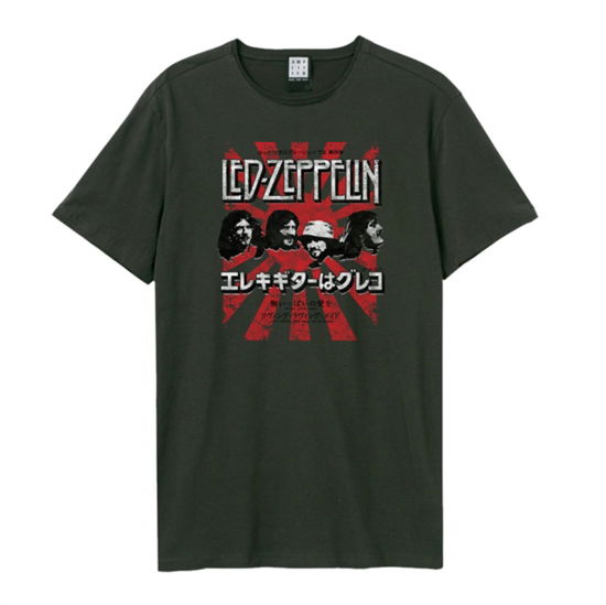 Cover for Led Zeppelin · Led Zeppelin - Burst Amplified Vintage Charcoal Xx Large T-Shirt (T-shirt)