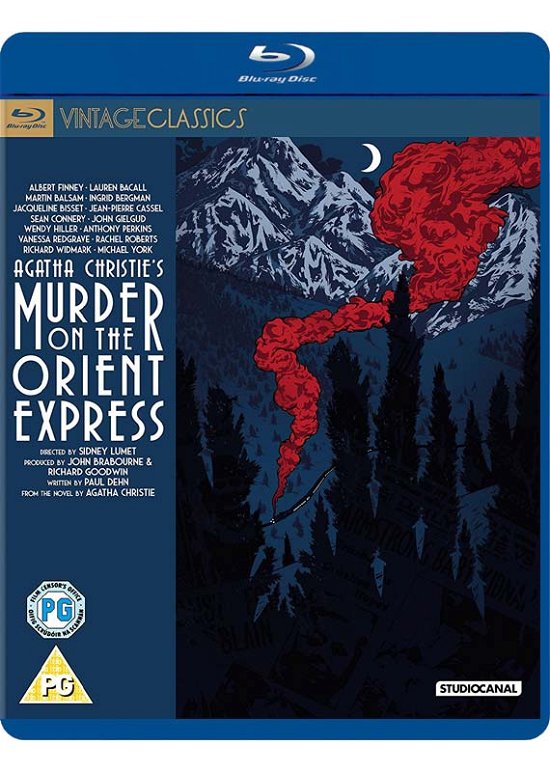 Cover for Murder on the Orient Express BD · Agatha Christies - Murder On The Orient Express (Blu-ray) (2017)