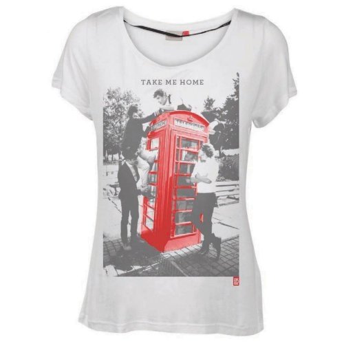 Cover for One Direction · One Direction Ladies T-Shirt: Take Me Home (Skinny Fit) (T-shirt) [size XL] [White - Ladies edition]