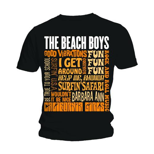 The Beach Boys Unisex T-Shirt: Best of SS - The Beach Boys - Merchandise - Bravado - 5055979964094 - 14. juli 2014