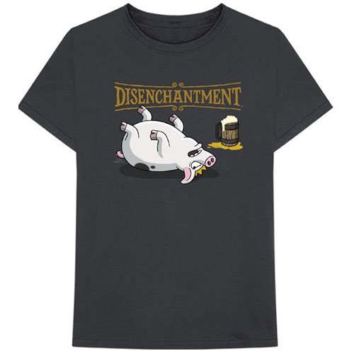 Cover for Disenchantment · Disenchantment Unisex T-Shirt: Pig (T-shirt) [size S] [Grey - Unisex edition]