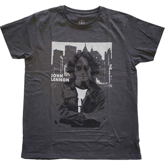 John Lennon Unisex T-Shirt: Skyline - John Lennon - Produtos -  - 5056561041094 - 