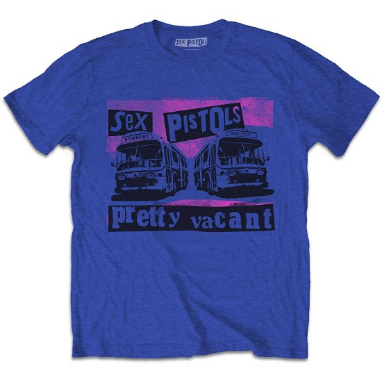 The Sex Pistols Unisex T-Shirt: Pretty Vacant Coaches - Sex Pistols - The - Gadżety -  - 5056561083094 - 