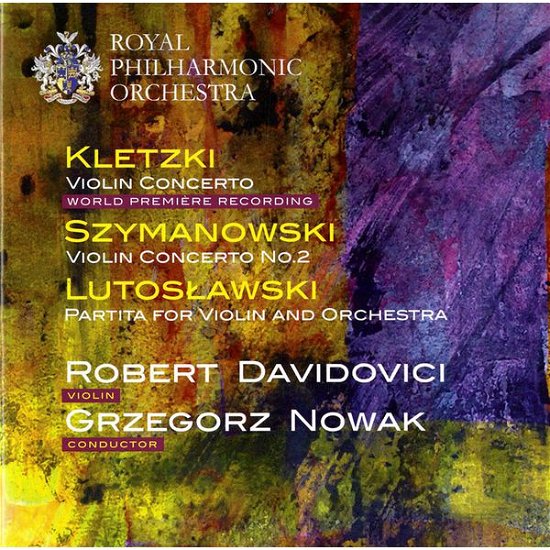 Cover for Davidovici,Robert / Nowak,Grzegorz / RPO · Violinkonzerte / Partita (CD) (2014)