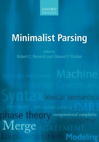 Cover for Robert C Berwick · Minimalist Parsing (Paperback Book) (2019)
