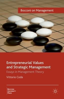 Entrepreneurial Values and Strateg - Coda - Books -  - 9781349321094 - October 20, 2010