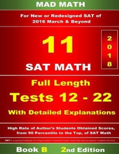 Cover for John Su · Book B Redesigned SAT Tests 12-22 (Paperback Bog) (2017)