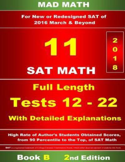 Cover for John Su · Book B Redesigned SAT Tests 12-22 (Taschenbuch) (2017)