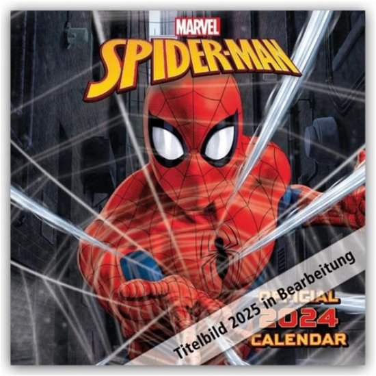 Cover for Official Spider-Man Square Calendar 2025 (Calendar) (2024)