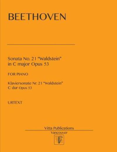 Cover for Beethoven · Sonata no. 21 Waldstein (Paperback Book) (2018)