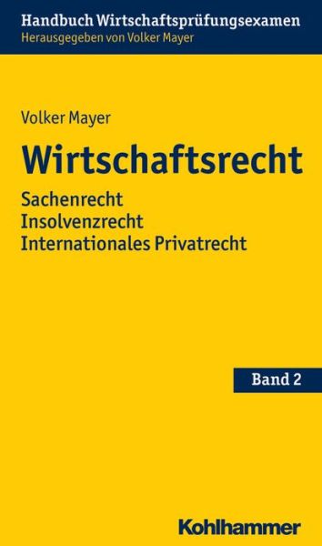 Cover for Mayer · Wirtschaftsrecht.Kohlhammer (Book) (2016)