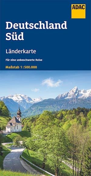 Cover for ADAC Verlag · ADAC Länderkarte Deutschland Süd (Inbunden Bok) (2022)