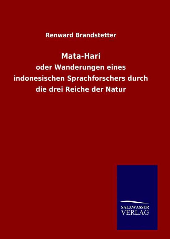 Cover for Renward Brandstetter · Mata-hari (Gebundenes Buch) (2015)