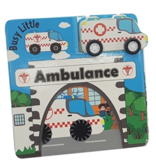 Cover for Den lille travle ambulance (Cardboard Book) [1st edition] (2018)