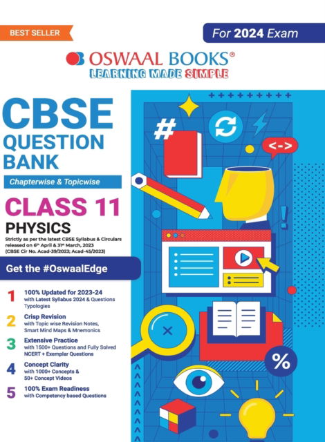 Cover for Oswaal Editorial Board · Oswaal CBSE Class 11 Physics Question Bank (2024 Exam) (Paperback Book) (2023)