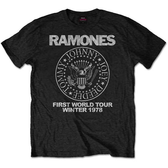 Cover for Ramones · Ramones Unisex T-Shirt: First World Tour 1978 (T-shirt)