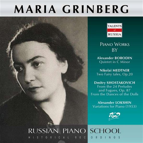 Cover for Grinberg Maria · Bolshoi Theatre Quartet - Piano Works By Borodin, Medtner, Shostakovich And Lokshin (CD)