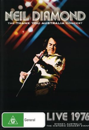 Cover for Neil Diamond · Live 1976 - the Thank You Australia Concert (DVD) (2010)