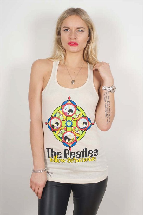 Cover for The Beatles · The Beatles Ladies Vest T-Shirt: Yellow Submarine &amp; Portholes (TØJ) [size S] [Neutral - Ladies edition]