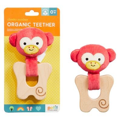 Cover for Petit Collage · Cheeky Monkey Organic Teether (Hardcover Book) (2020)