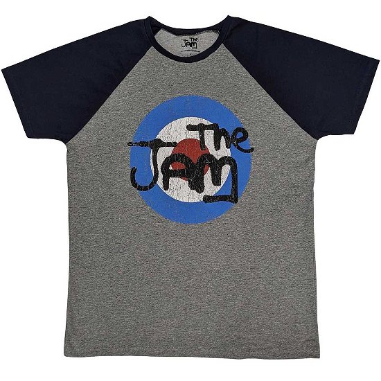 The Jam Unisex Raglan T-Shirt: Vintage Logo - Jam - The - Koopwaar -  - 5056737210095 - 