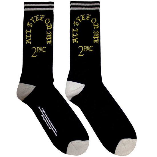 Cover for Tupac · Tupac Unisex Terry Socks: All Eyez On Me (Black) (UK Size 7 - 11) (Socks) [size M] (2024)