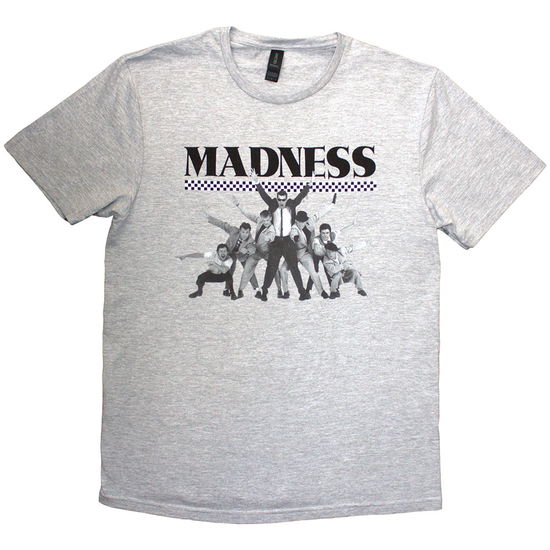 Cover for Madness · Madness Unisex T-Shirt: 7 Check (Grey) (T-shirt) [size S] (2025)