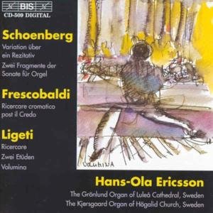 Cover for Schenberg / Frescobaldi / Ericsson,hans-ola · Organ Music (CD) (1994)
