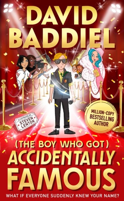Cover for David Baddiel · The Boy Who Got Accidentally Famous (Paperback Book) (2023)