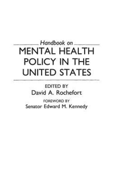 Cover for Handbook on Mental Health Policy in the United States (Hardcover Book) (1989)