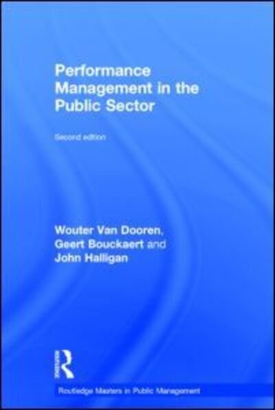 Cover for Wouter Van Dooren · Performance Management in the Public Sector - Routledge Masters in Public Management (Hardcover Book) (2015)
