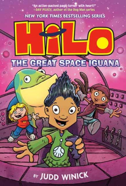 Cover for Judd Winick · Hilo Book 11: The Great Space Iguana: (A Graphic Novel) (Inbunden Bok) (2025)