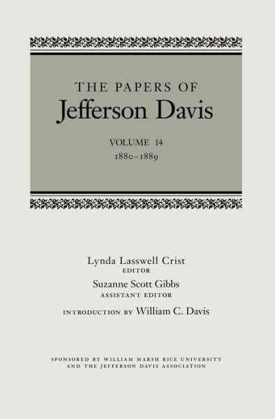 Cover for Jefferson Davis · The Papers of Jefferson Davis: 1880-1889 - The Papers of Jefferson Davis (Innbunden bok) (2015)