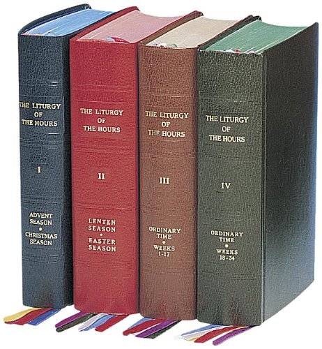 Cover for Catholic Book Publishing Co · Liturgy of the Hours (4-volume Set) (Läderbok) (1990)