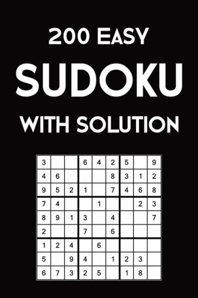 Cover for Tewebook Sudoku Puzzle · 200 easy Sudoku with solution (Paperback Bog) (2019)