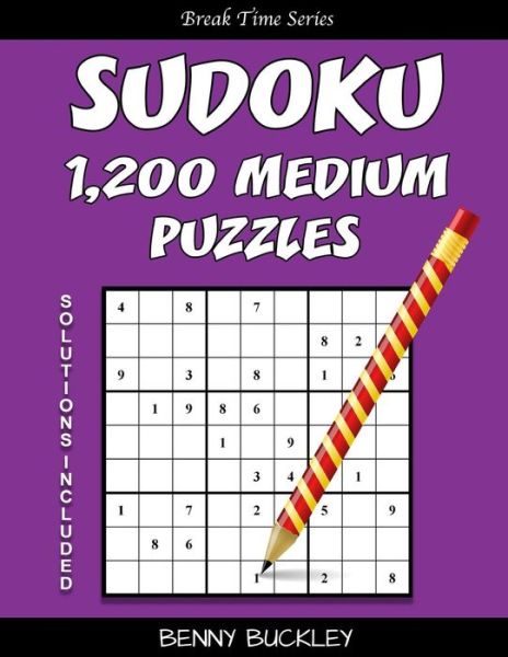 Cover for Benny Buckley · Sudoku 1,200 Medium Puzzles. Solutions Included (Paperback Book) (2016)