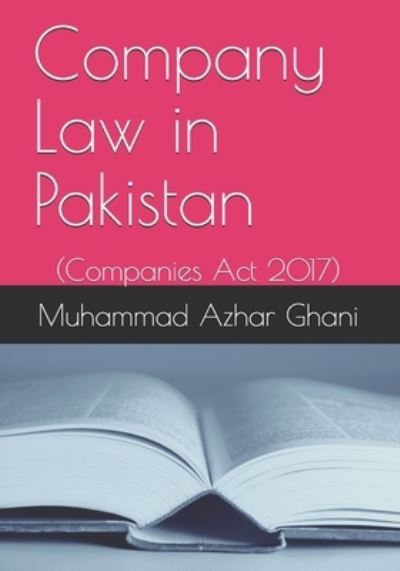 Cover for Muhammad Azhar Ghani · Company Law in Pakistan (Paperback Book) (2019)