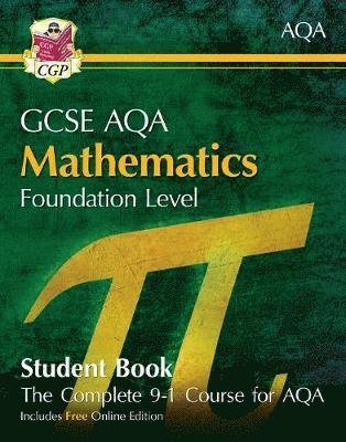Cover for CGP Books · GCSE Maths AQA Student Book - Foundation (with Online Edition) - CGP AQA GCSE Maths (Paperback Book) [With Online edition] (2022)