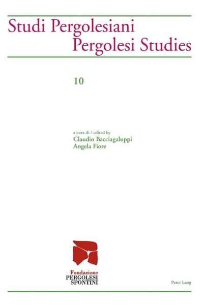 Cover for Studi Pergolesiani- Pergolesi Studies - Studi Pergolesiani / Pergolesi Studies (Paperback Book) [New edition] (2015)