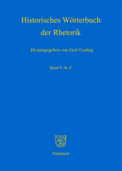 Cover for Gert Ueding · St - Z (Book) (2009)