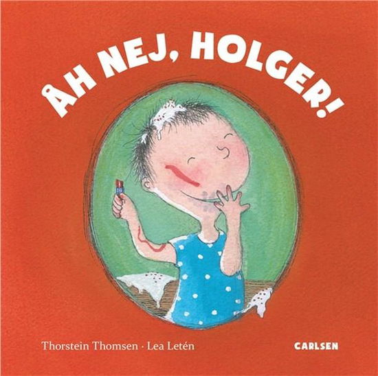 Cover for Thorstein Thomsen · Åh nej, Holger! (Cardboard Book) [1e uitgave] (2021)