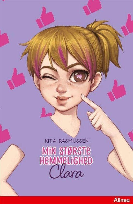 Cover for Kit A. Rasmussen · Læseklub: Min største hemmelighed, Clara, Rød Læseklub (Innbunden bok) [1. utgave] (2021)